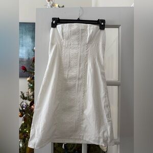 White Fox Boutique White Strapless Dress XS NWT